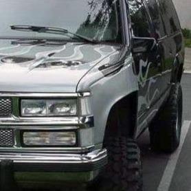 1988-1998 Chevrolet Silverado Driverside Fiberglass Fender in parking lot